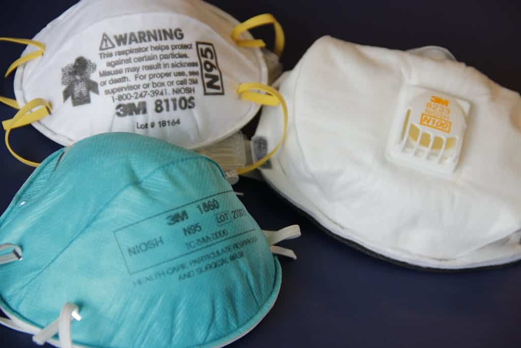 Assortment of masks like you might wear in the PICU